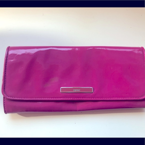 Esprit clutch - long - hot pink - well-loved but till in great condition! - Picture 1 of 4